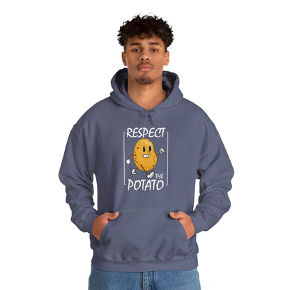 Funny Respect The Potato Gift Men Cute Root Vegetable Lovers Vegan Hoodie For Men Women Hoodie