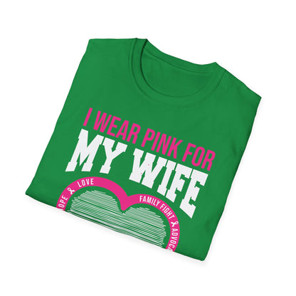 Husband Men I Wear Pink for My Wife Breast Cancer Awareness T-Shirt