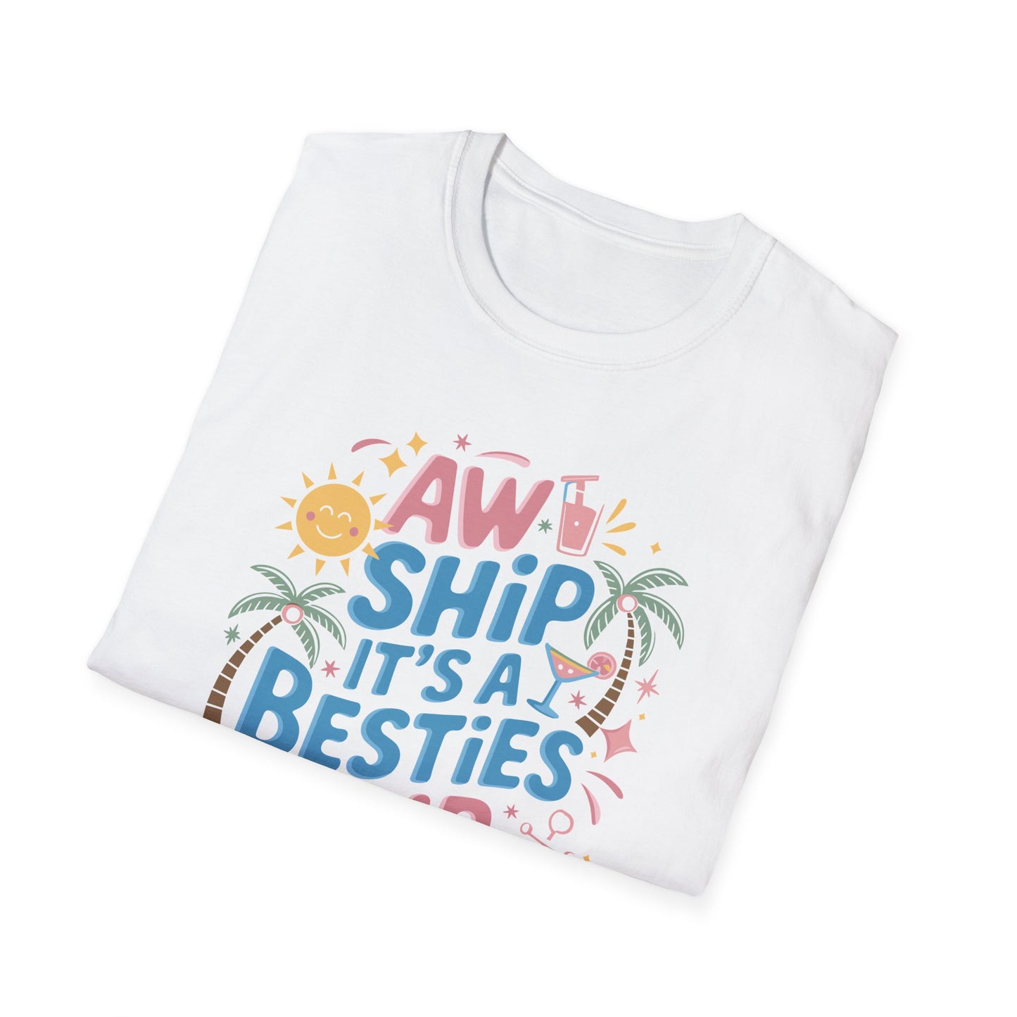 Funny Cruise Flight Friend Group Trip It's A Besties Trip 2026 T-Shirt