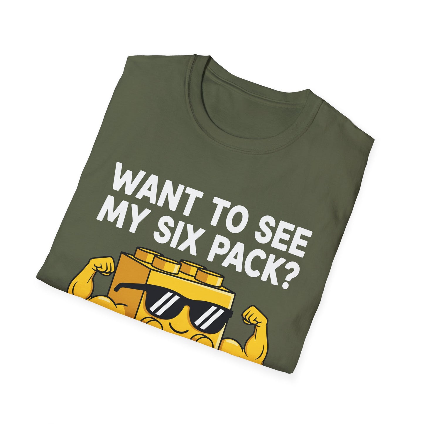 Want to See My Six Pack Bricks Lover Master Builder T-Shirt