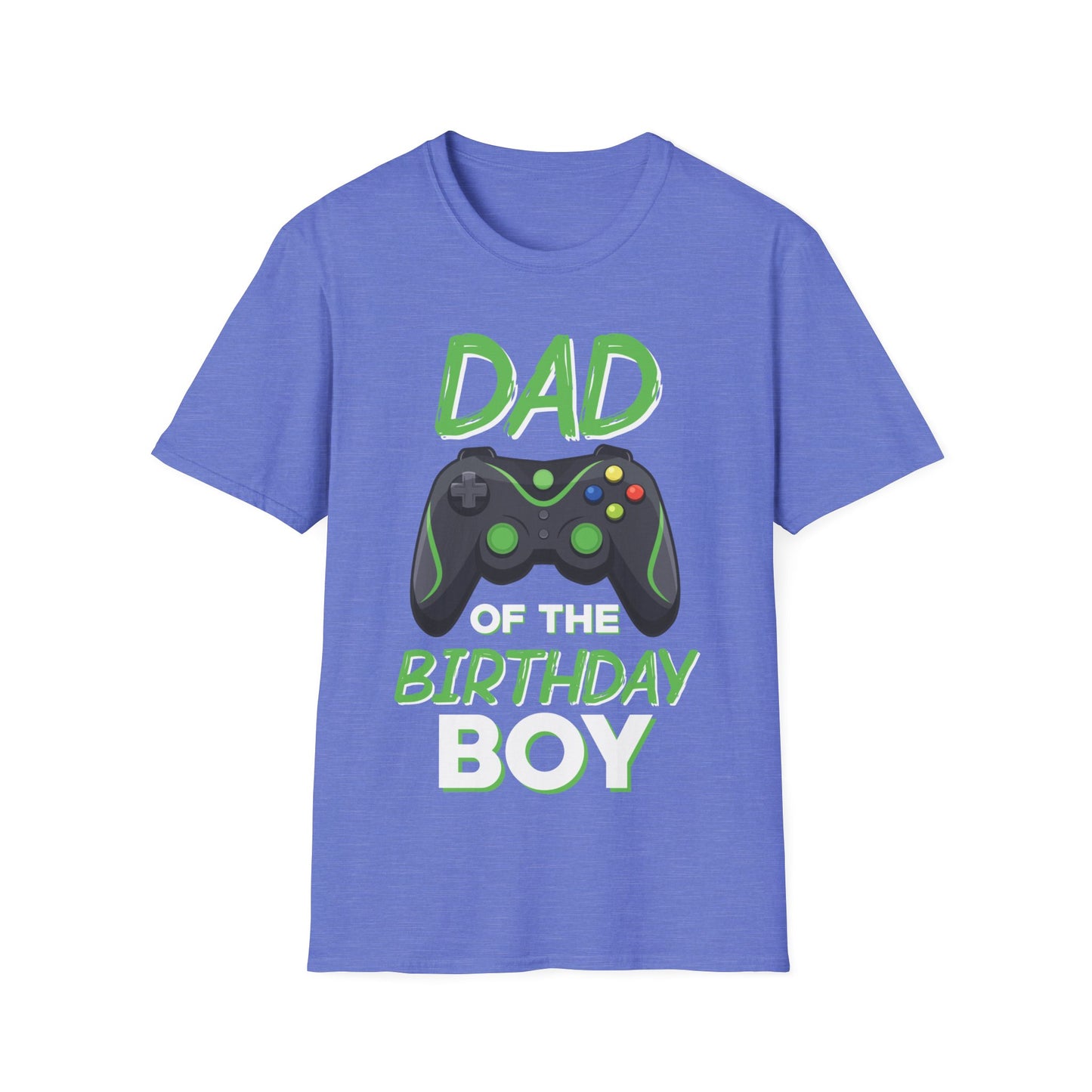 Dad of The Birthday Boy Video Gaming Gamer Birthday Party T-Shirt for Men