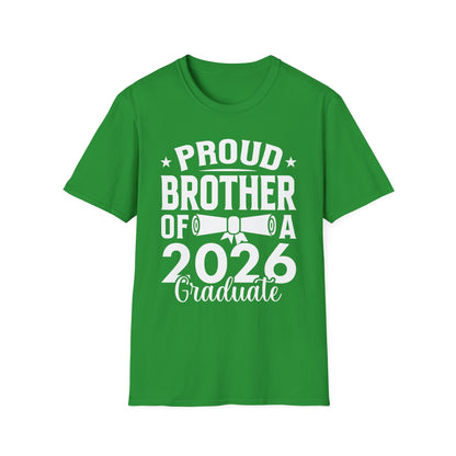 Retro Graduation Proud Brother Of A 2026 Graduate Senior T-Shirt For Men Women