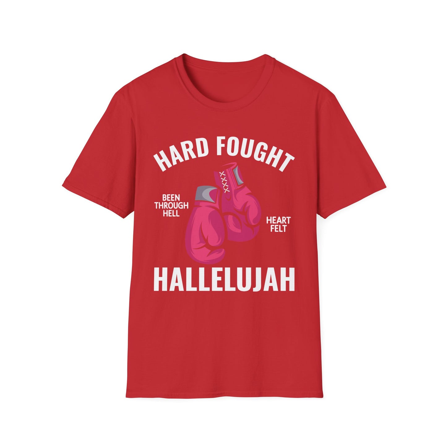 Hard Fought Hallelujah Praise Jesus Lake Christian T-Shirt For Men Women