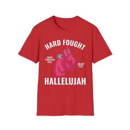 Hard Fought Hallelujah Praise Jesus Lake Christian T-Shirt For Men Women