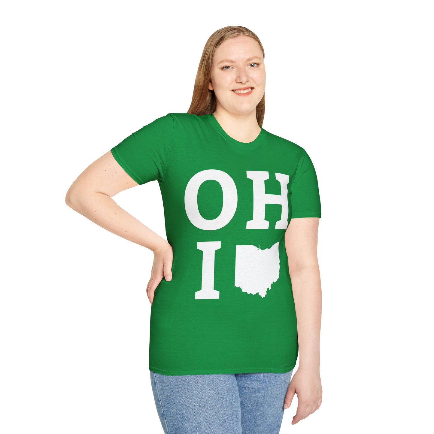 Vintage State of Ohio Flag Map Distressed T-Shirt Men Women