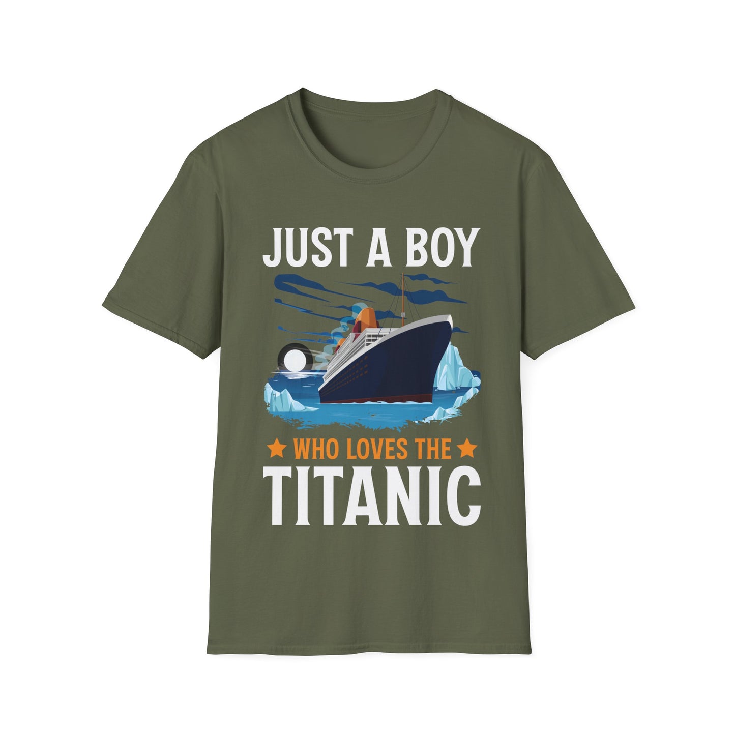 Just A Boy Who Just Loves The Rms Titanic Cruise Ship T-shirt For Men Women