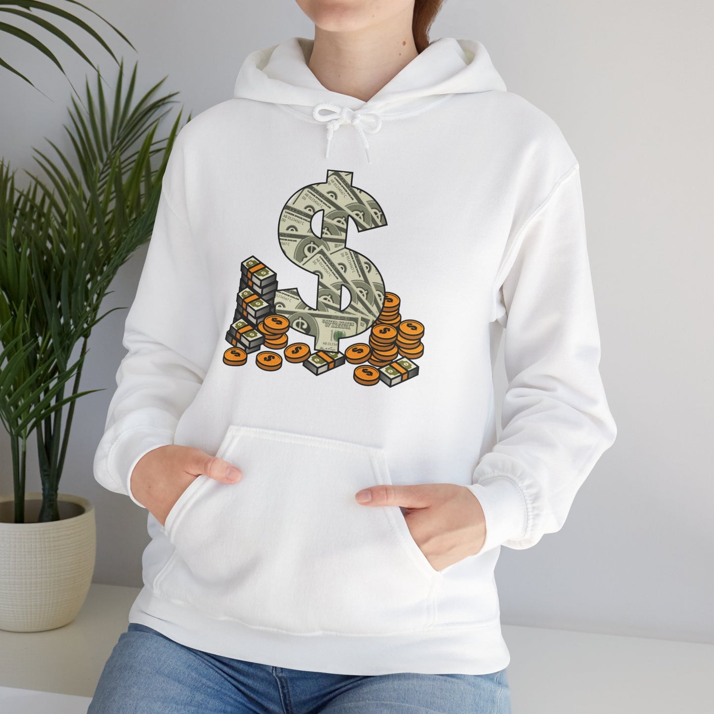 Cool As Dollar Bill Dollar Sign $$ Gift Hoodie For Men Women Hoodie