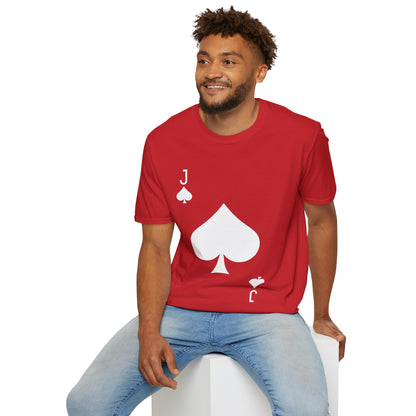 Jack of Spades Deck of Cards Halloween Costume  T-Shirt For Men