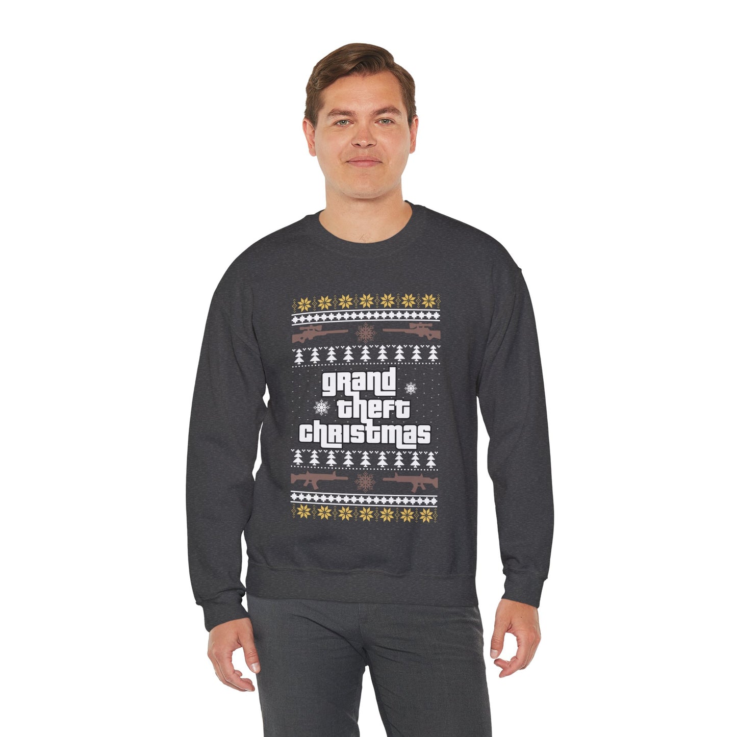 Funny Inspired G T A Gaming Gamers Ugly Christmas Sweater Jumper Xmas Sweatshirt