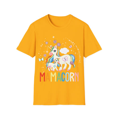 Funny Mamacorn Unicorn Lover Mom Mothers Day Retro T-Shirt