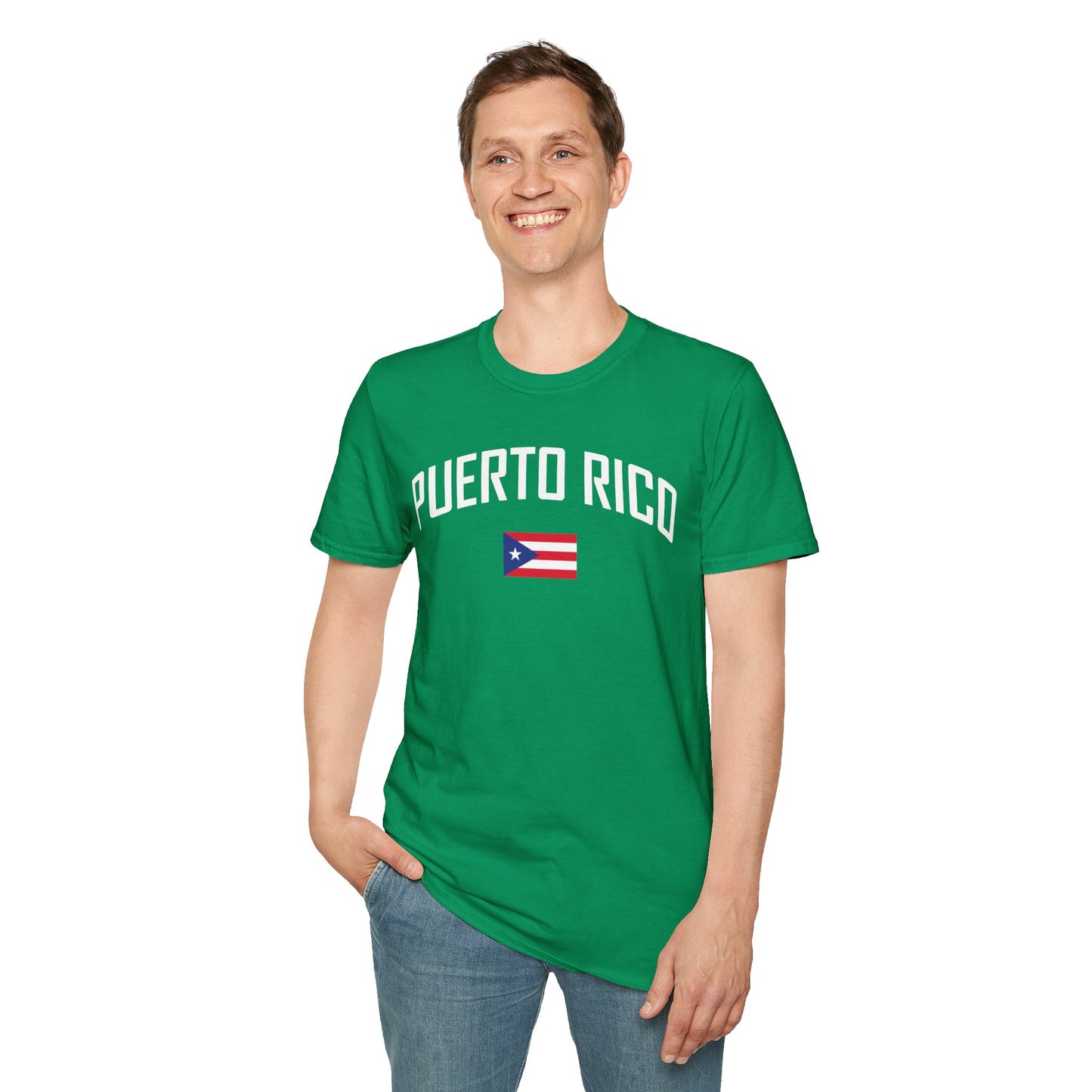Puerto Rico Flag Retro Text T-Shirt
