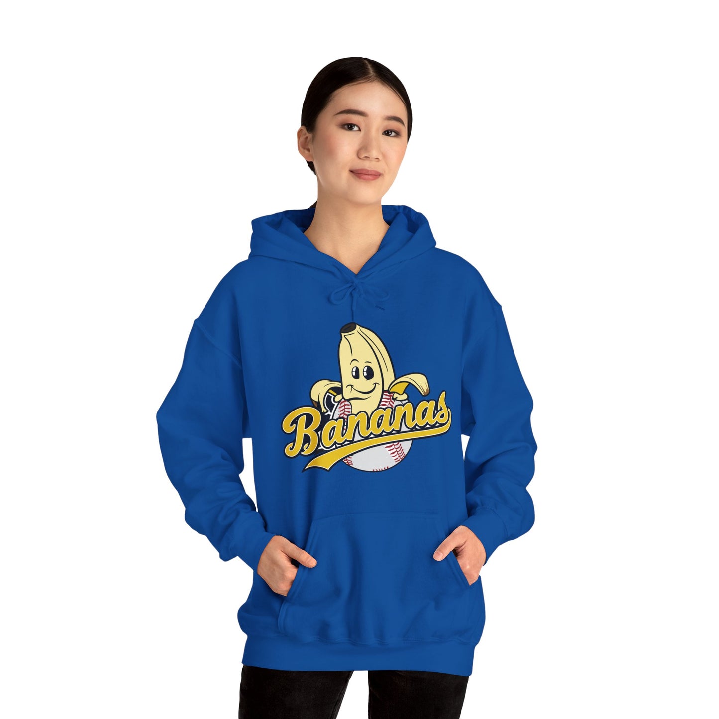 Funny Let's Go Bananas Baseball Hoodie For Baseball Lovers Men Women Hoodie