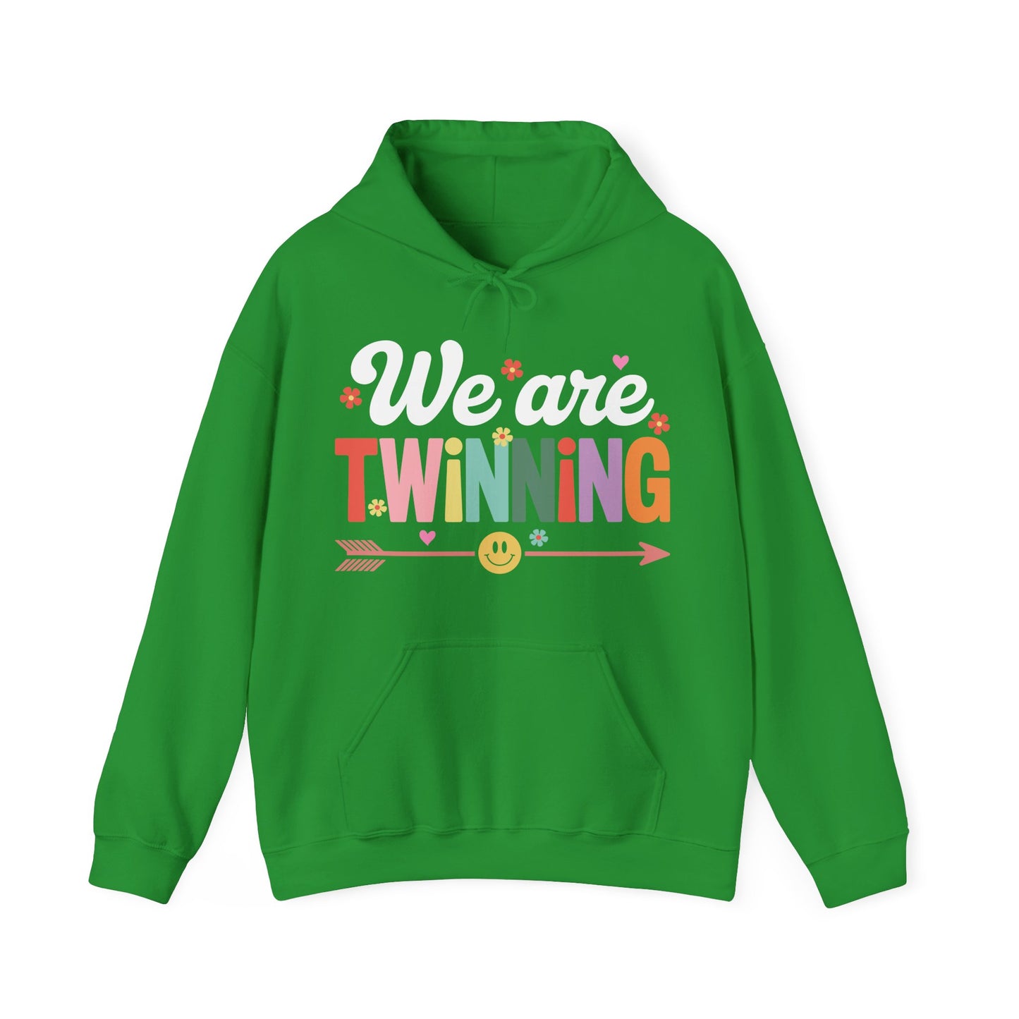 We're Twinning With My Bestie Twin Day Spirit Week Retro 70s Hoodie For Men Women