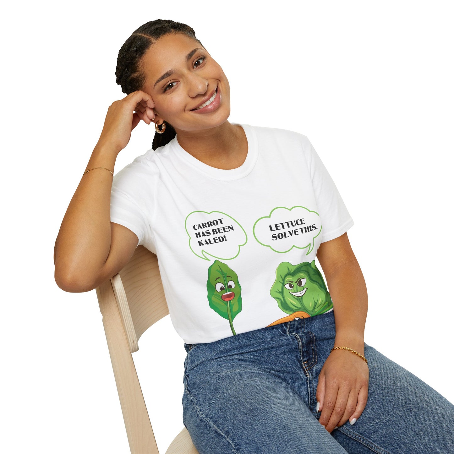 Lettuce Leaf Vegetable Funny Joke Vegetarian Vegant T-Shirt For Men Women