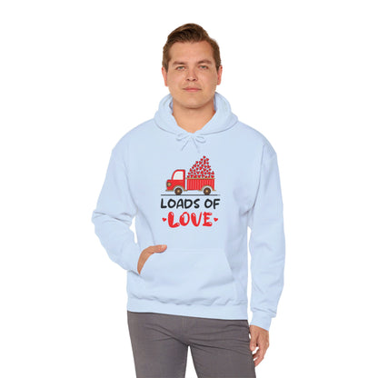 Funny Loads of Love Tractor Cute Valentines Day Truck Hoodie