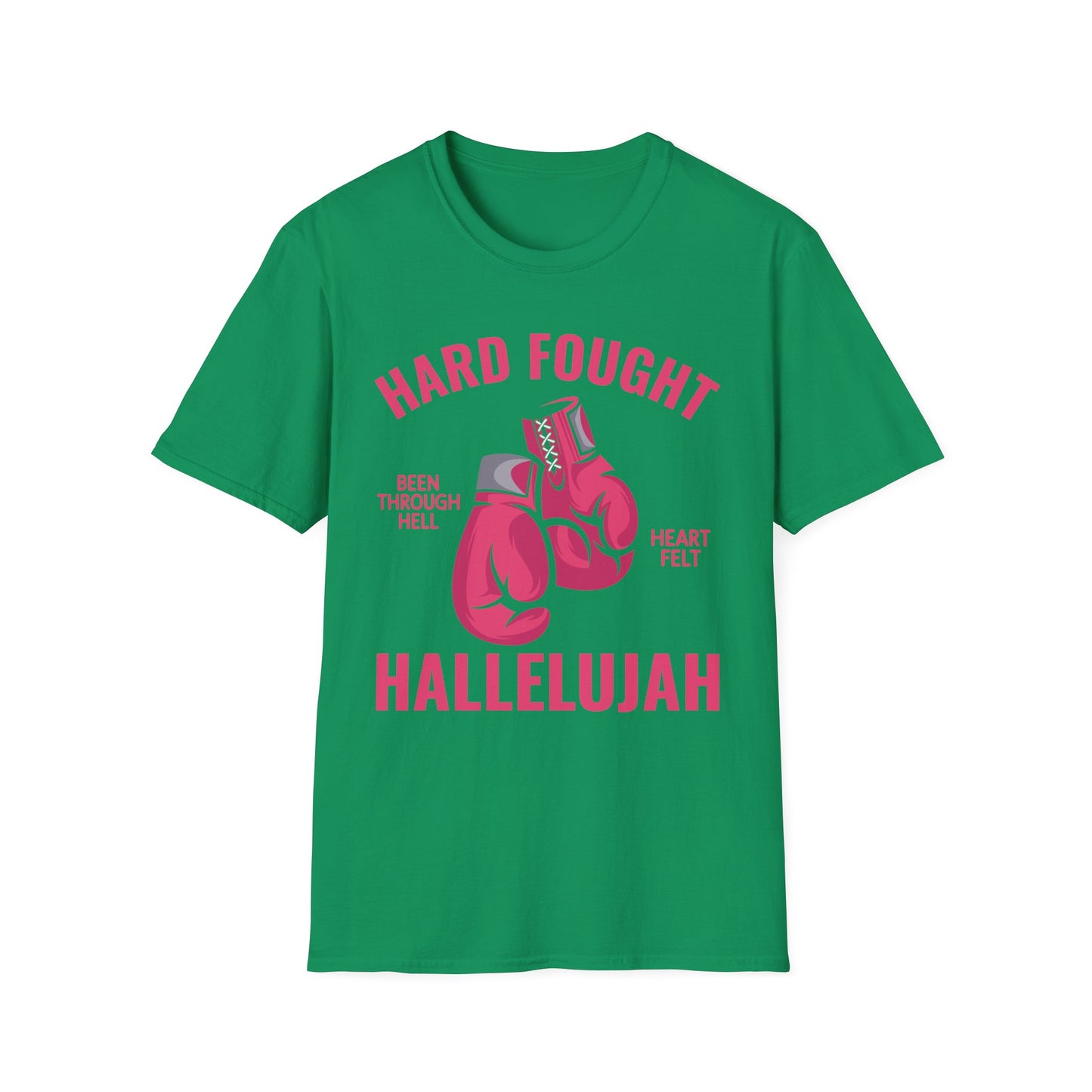 Hard Fought Hallelujah Praise Jesus Lake Christian T-Shirt For Men Women