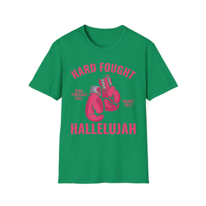 Hard Fought Hallelujah Praise Jesus Lake Christian T-Shirt For Men Women