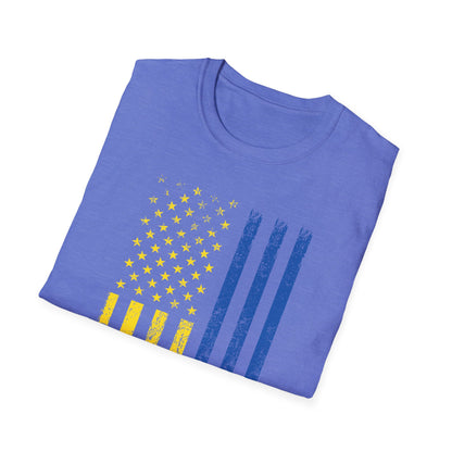 Ukrainian Lover Ukrainian American Flag I Stand With Ukraine T-Shirt