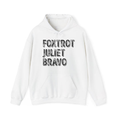 Retro Vintage Foxtrot Juliet Bravo Hoodie For Men Women