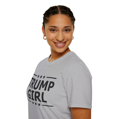Cute Trump Girl Republican US Flag 2024 Vintage Vote T-Shirt