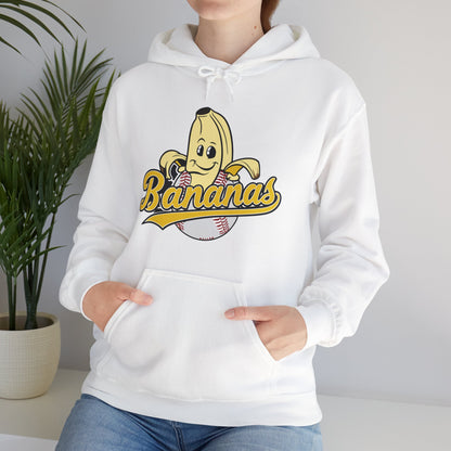 Funny Let's Go Bananas Baseball Hoodie For Baseball Lovers Men Women Hoodie