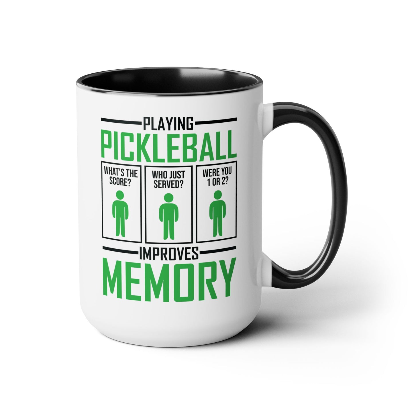 Funny Playing Pickleball Improves Memory Dink Player Coffee Mug