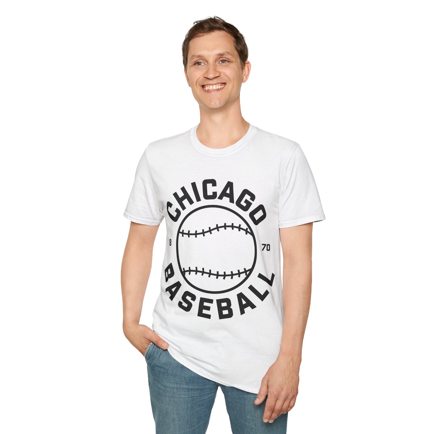 Chicago Baseball Gameday Fan Gear Sports Baseballer T-Shirt For Men Women T-Shirt