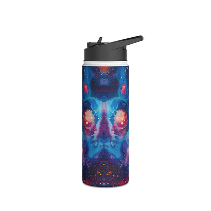 Galaxy Print Pattern Stainless Steel Water Bottle with Twist-on Lid and Double-Wall Vacuum Insulation