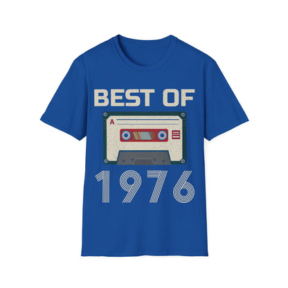 Best Of 1976 Cassette Tape 50th Birthday Gifts Vintage T-Shirt For Men Women