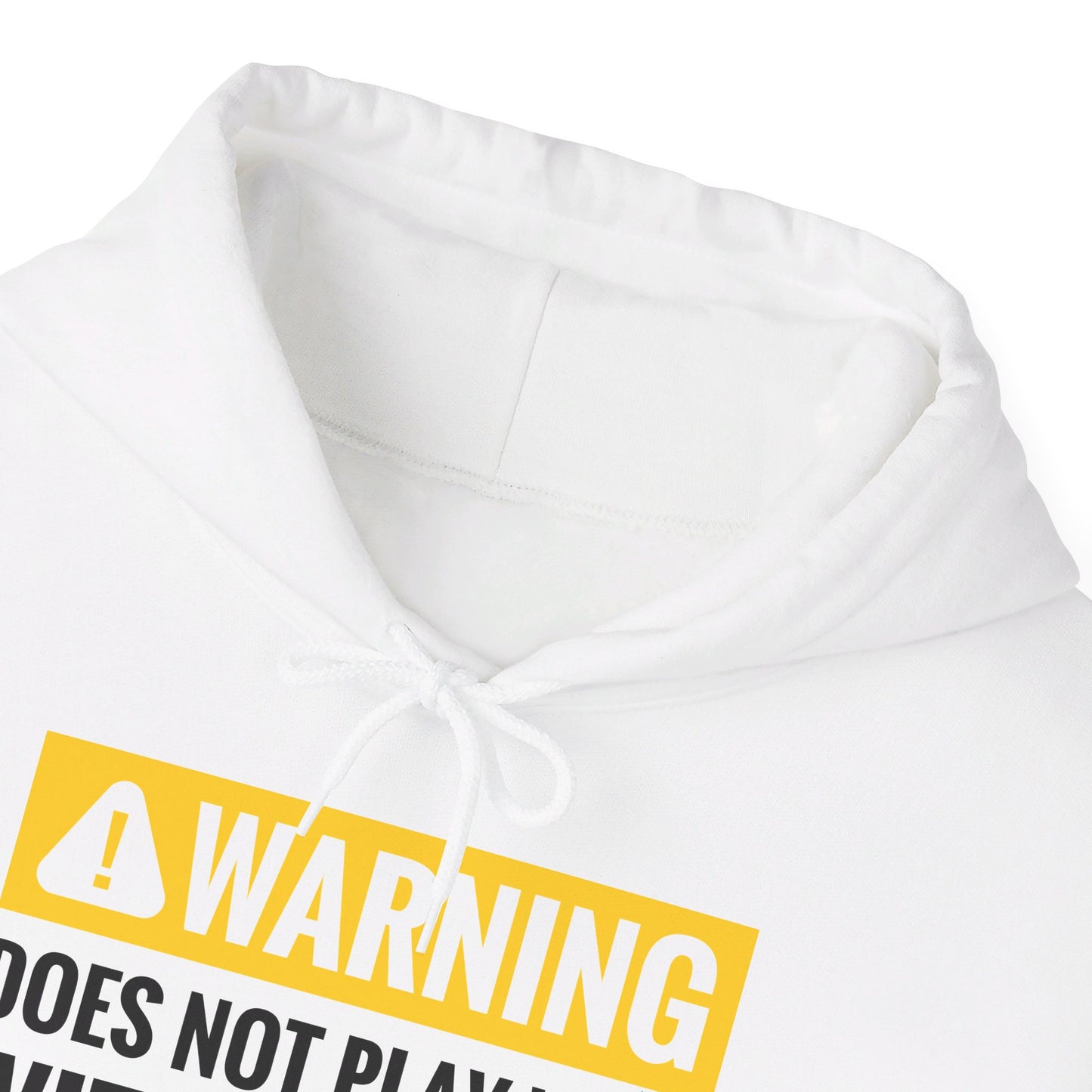 Funny Warning Does Not Play Well With Others Caution Sign Hoodie For Men Women Hoodie