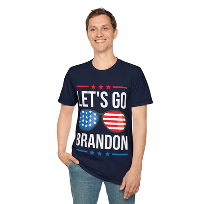 Vintage Old American  Lets Go Brandon Sunglasses T-Shirt Men Women