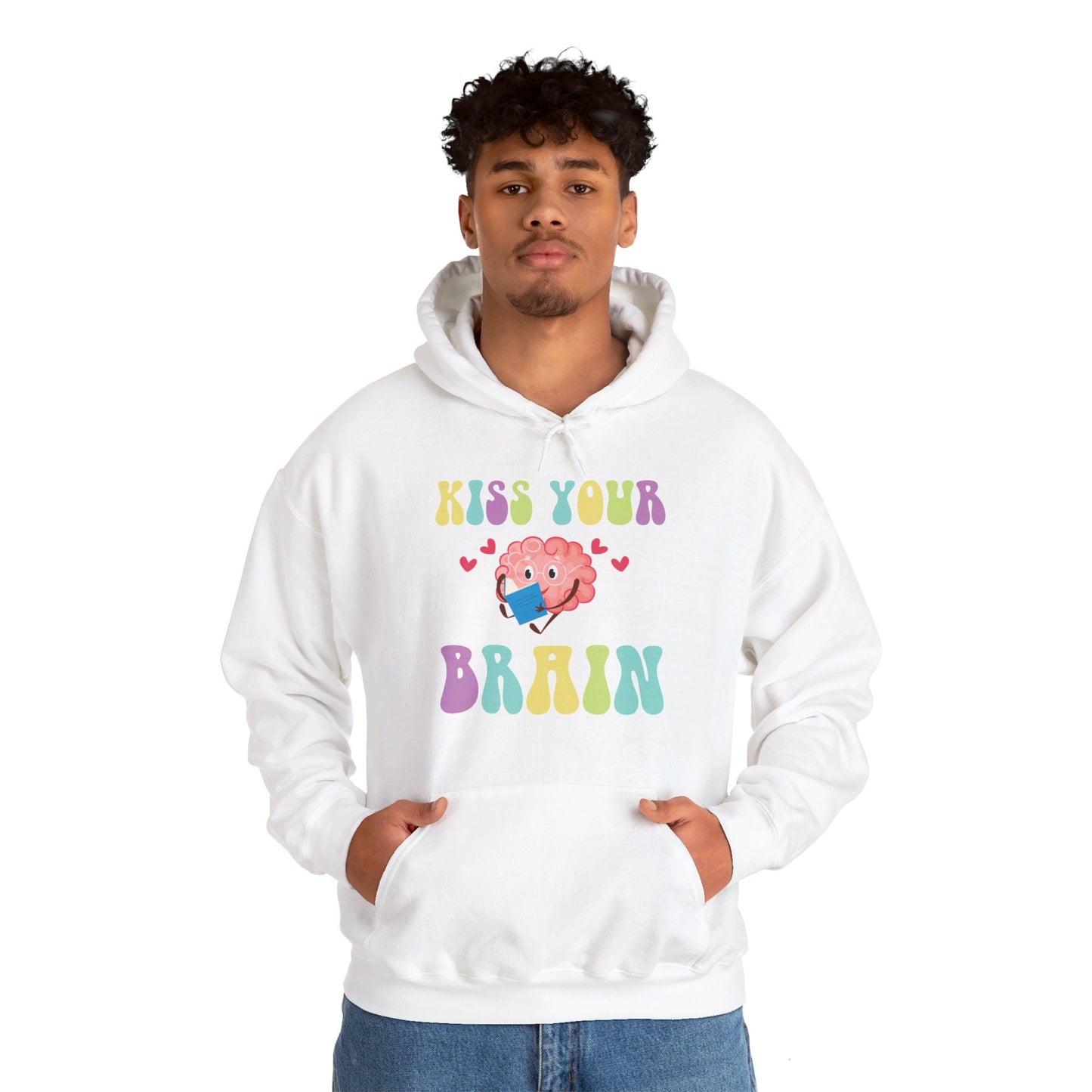 Funny Back To School Kiss Your Brain Cute Teacher Appreciation Hoodie For Men Women Hoodie