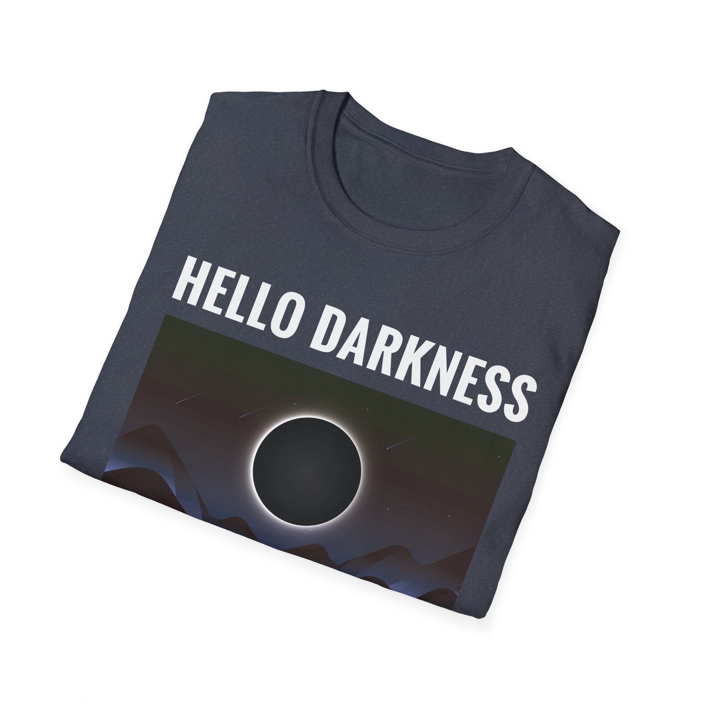 Funny Hello Darkness My Old Friend Solar Eclipse April 08, 2024 T-Shirt For Men Women T-Shirt