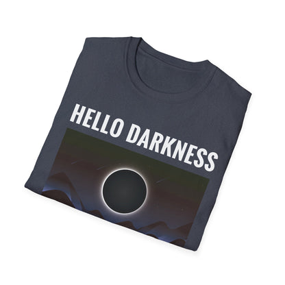 Funny Hello Darkness My Old Friend Solar Eclipse April 08, 2024 T-Shirt For Men Women T-Shirt