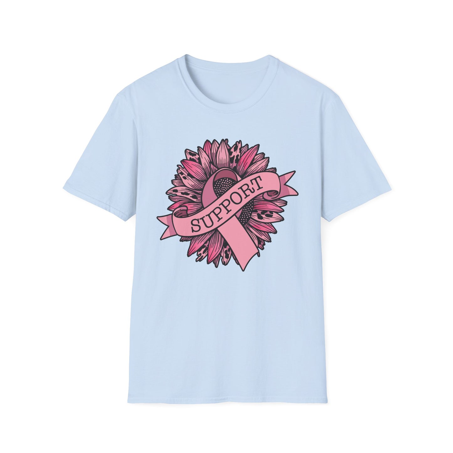 Sunflower Pink Breast Cancer Awareness Women Warrior T-Shirt For Men Women