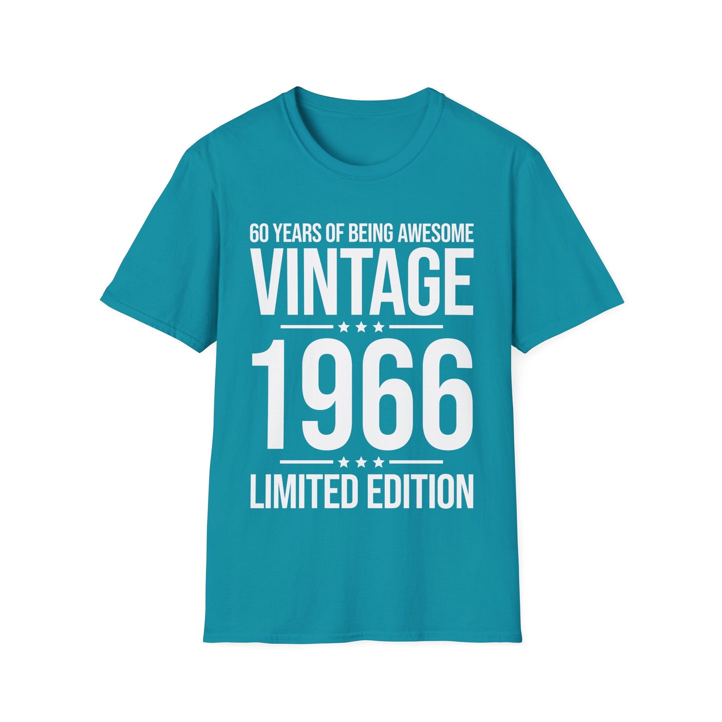60 Year Old Gifts Vintage 1966 60 Years Awesome 60th Birthday T-Shirt
