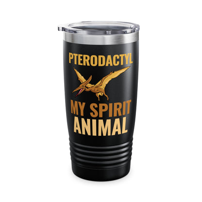 Funny Pterodactyl Is My Spirit Animal Dinosaur Gift Tumbler For Men Women