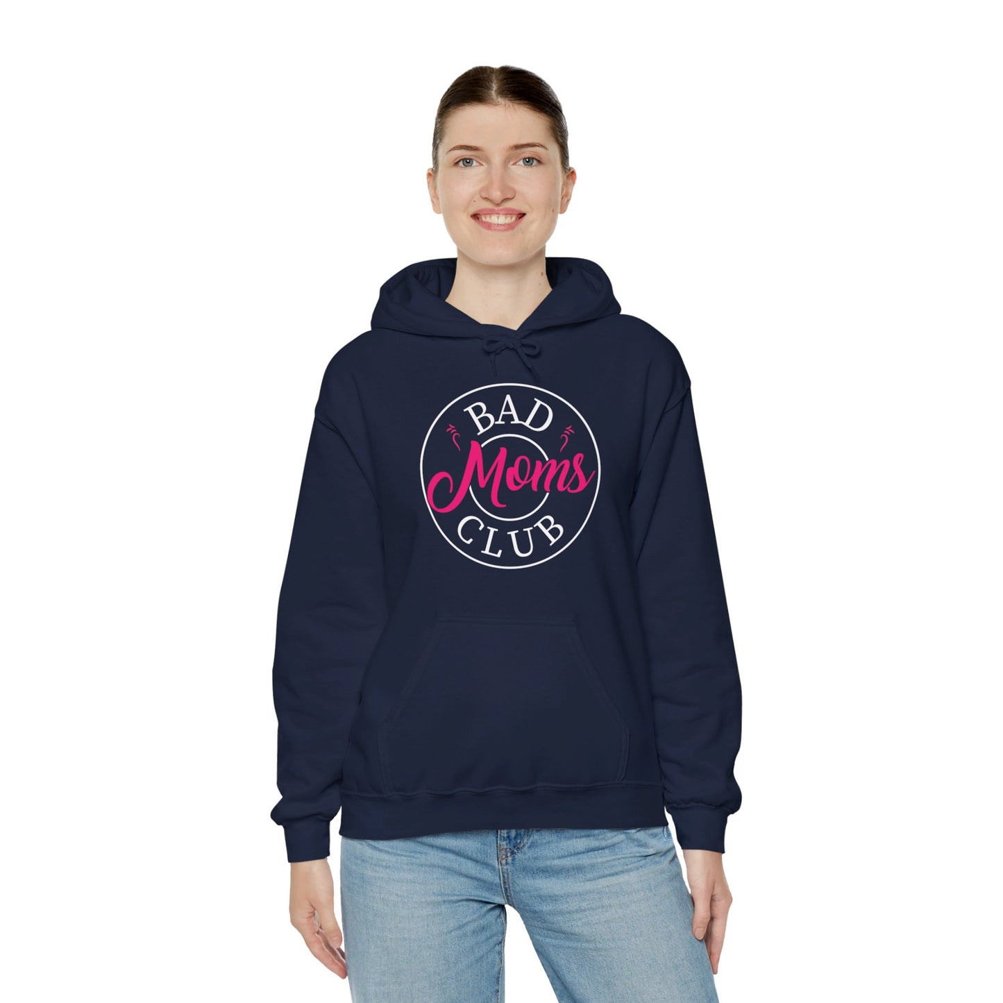Funny Bad Moms Clubs New Mom Mother Hustler Sarcastic Woman Gift Hoodie