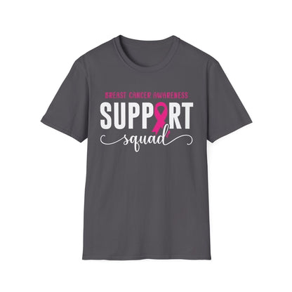 Breast Cancer Shirts Support Squad Tee Breast Cancer Awareness T-Shirt For Men Women