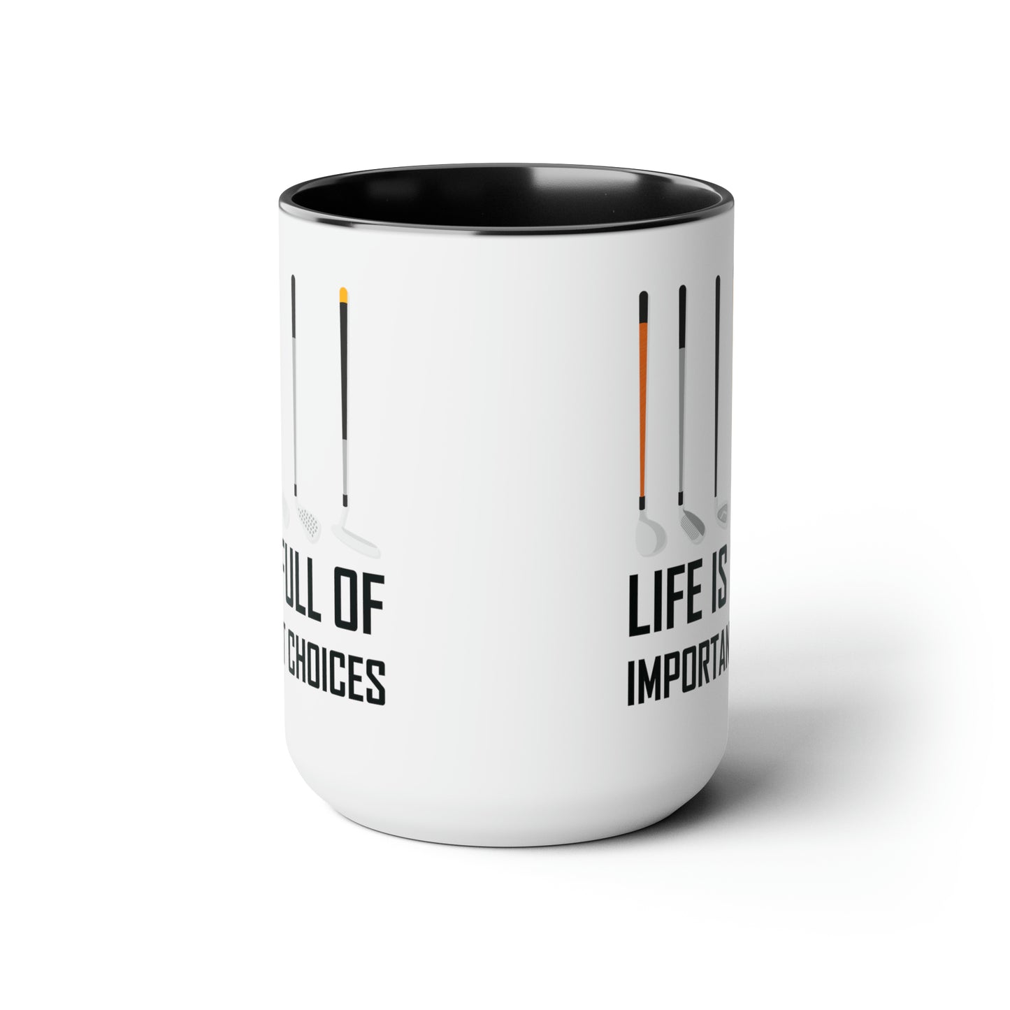 Funny Life Is Full Of Important Choices Golf Ceramic Coffee Mug Men Women