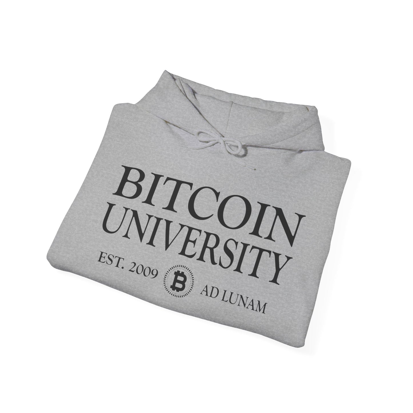 Bitcoin University To The Moon, Funny Vintage Distressed BTC Hoodie For Men Women Hoodie