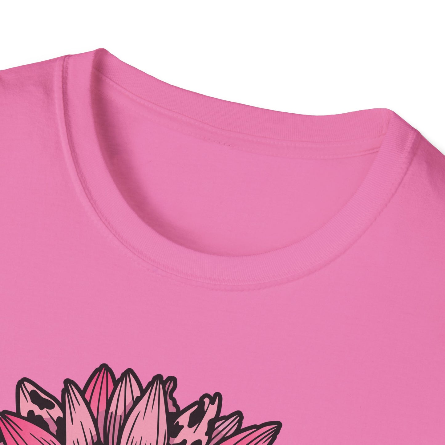 Sunflower Pink Breast Cancer Awareness Women Warrior T-Shirt For Men Women