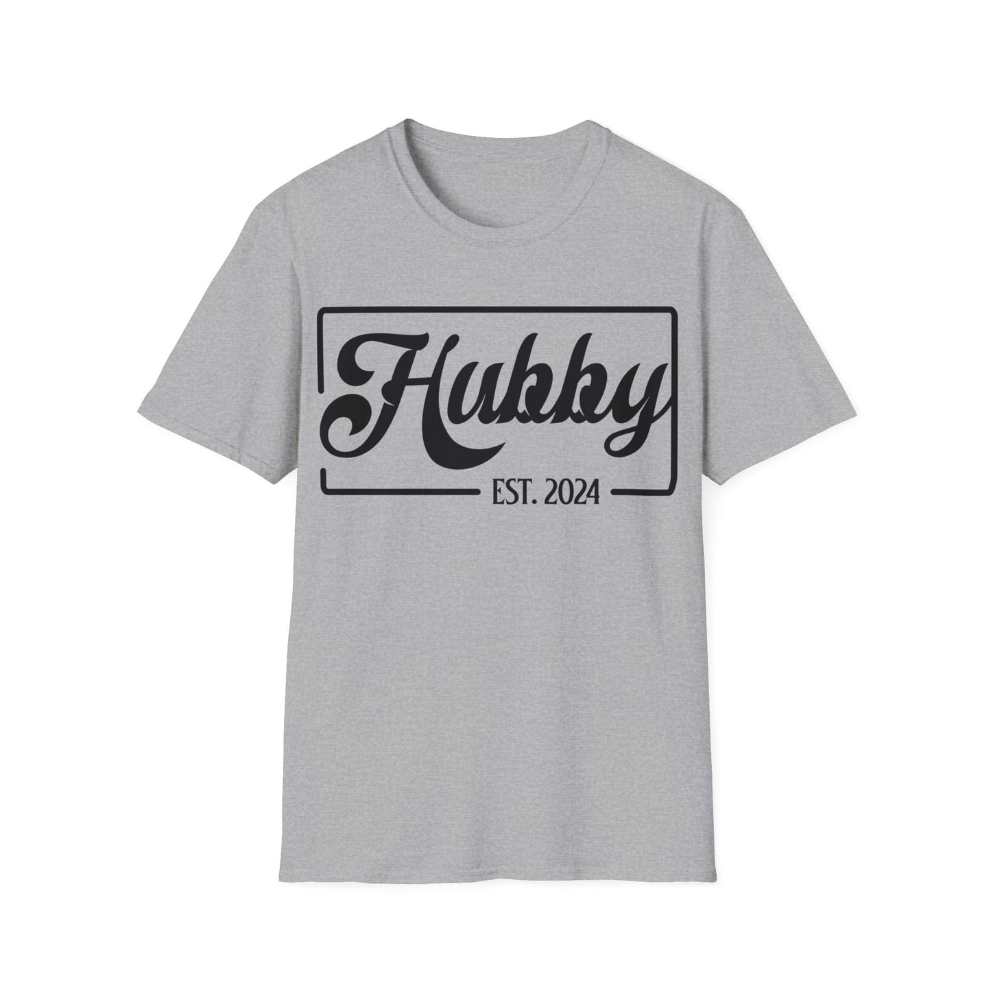 Hubby Est 2024 Just Married Honeymoon Wedding Couples T-Shirt For Men T-Shirt