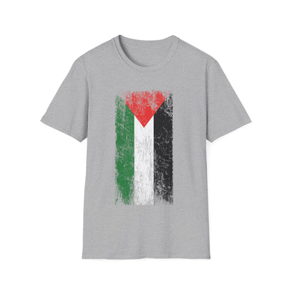 Distressed  Palestine Flag I love Palestine Gaza Vintage T-Shirt For Men T-Shirt