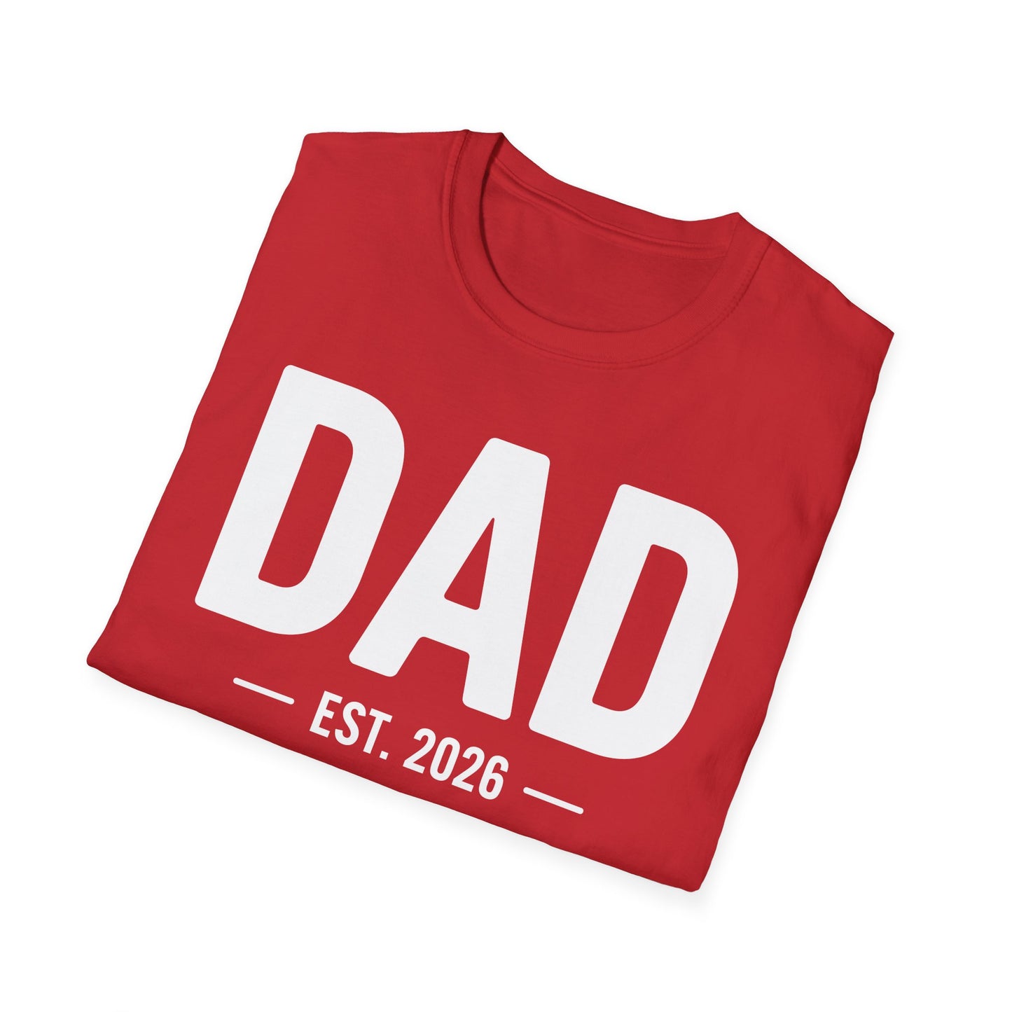 Funny Dad Est 2026 To Be Gifts First Time Dad New Daddy T-Shirt For Men