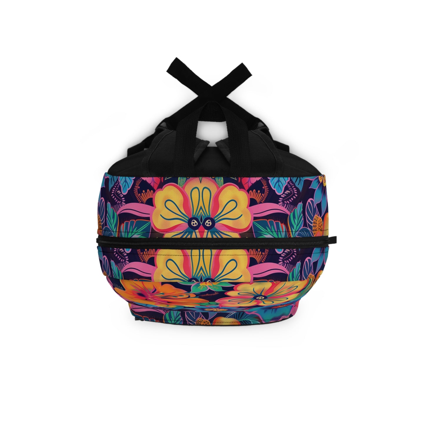 Floral Fiesta Vibrant Pattern Backpacks For Men Women Kids School Travel, Capacity School Backpacks