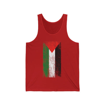 Distressed  Palestine Flag I love Palestine Gaza Vintage Tank Top For Men Tank Top