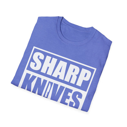 Funny Sharp Knives Matter, Cook Funny Culinary Chef T-Shirt Men Women