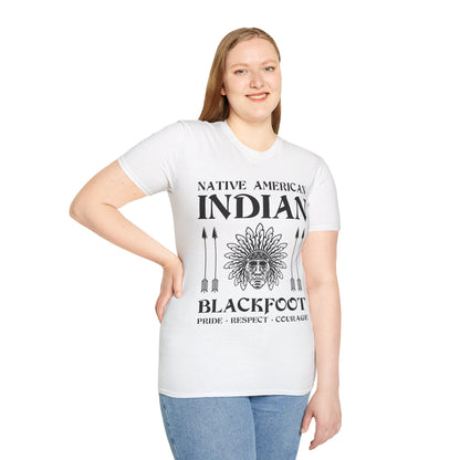 Blackfoot Native American Indian Pride Respect Courage Indigenous Tribe T-Shirt