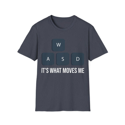 WASD It's What Moves Me Funny Computer Video Games Gamer PC Gaming T-Shirt